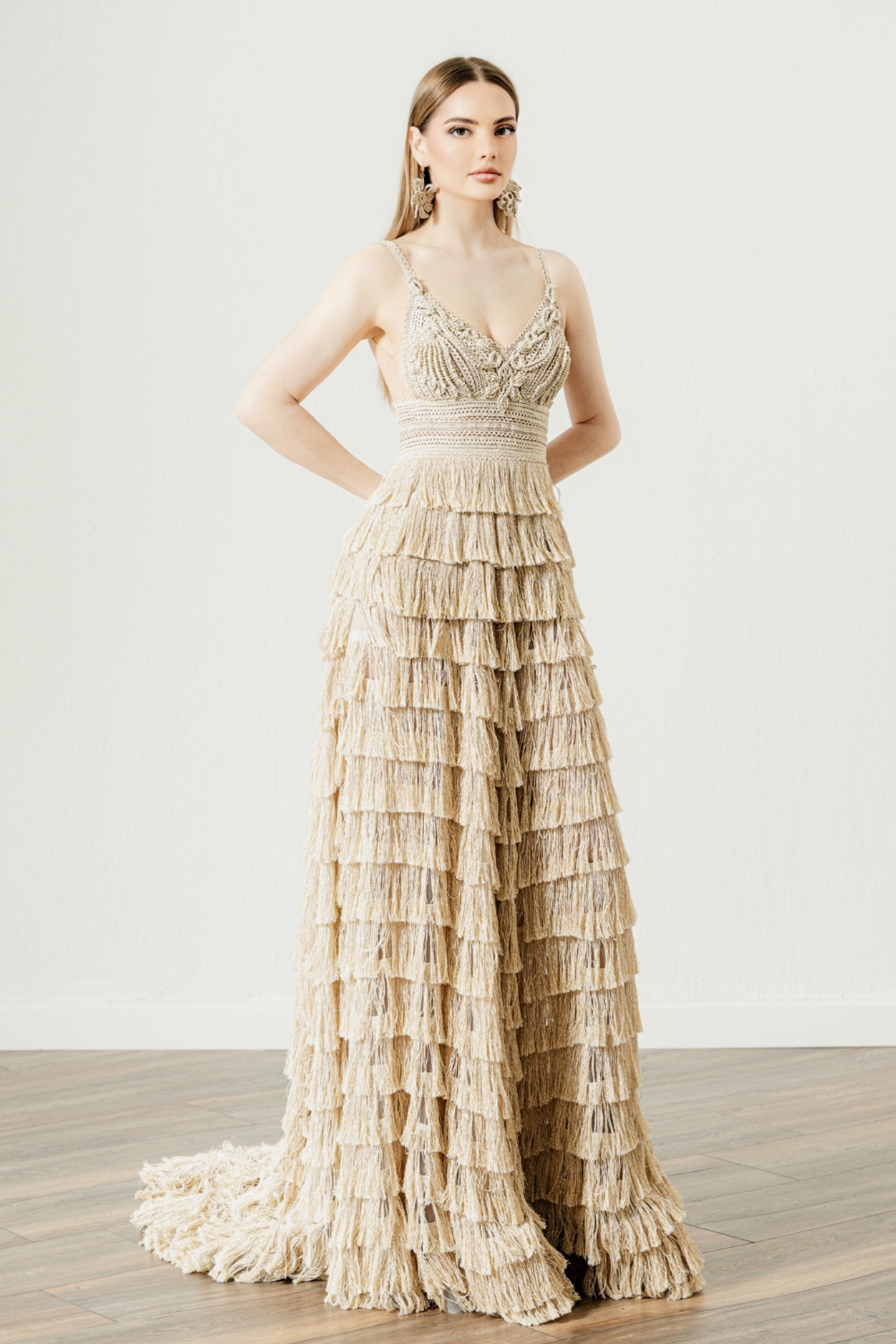 Iovi-fringe-wedding-dresses-Atelier-Zolotas Boho Fringe Wedding Dresses: "Iovi" by Atelier Zolotas