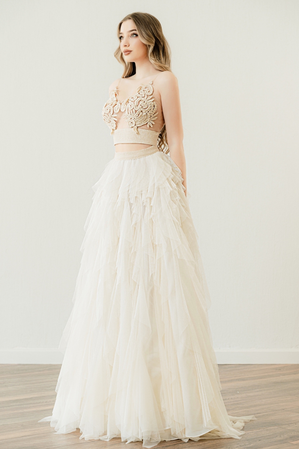 Apollonia-boho-bridal-dresses-atelier-zolotas 'Apollonia', one of the most impressive handmade boho bridal Dresses by Atelier Zolotas