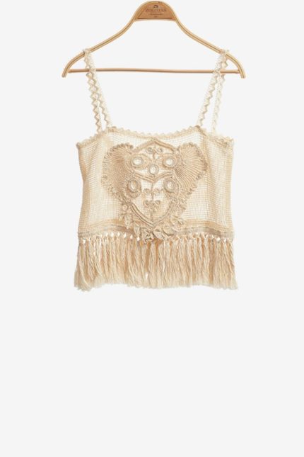 Boho Tops with Handmade Crochet by Atelier Zolotas