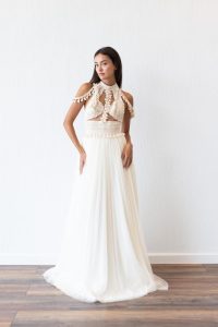 Mya wedding dress sample by Atelier Zolotas