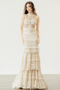 Crochet Bridal Dresses: 'Valentina' by Atelier Zolotas